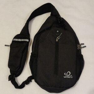 Waterfly Black Belt Bag for Men